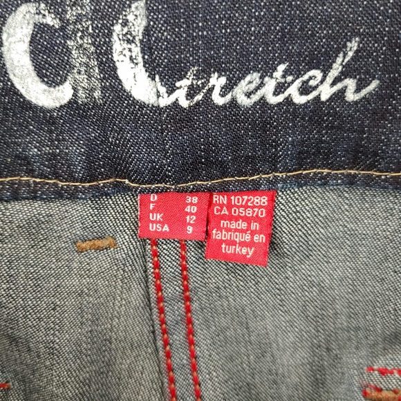 edc by Esprit Cropped Carpenter Cargo Jeans Size 9 - Picture 14 of 16